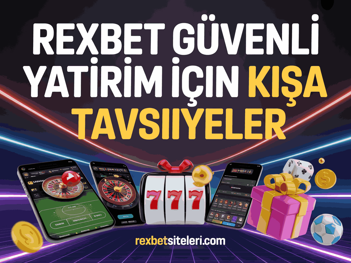 Rexbet Güvenli Yatırım İçin Kısa Tavsiyeler